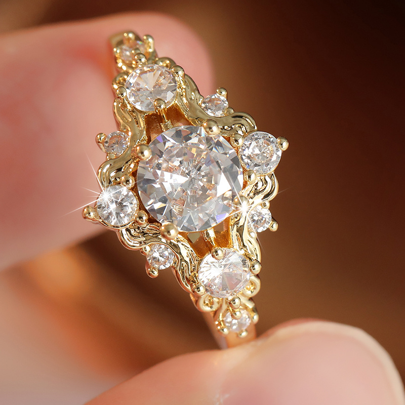Ladies' Premium Luxury Vintage Wedding Ring, Vine Pattern Design